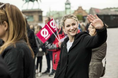 Nikolai Linares/Ritzau Scanpix. Pernille Skipper, der er politisk ordfører for Enhedslisten, har stemt på sin partifælle Nikolaj Villumsen ved søndagens EP-valg. (Arkivfoto)