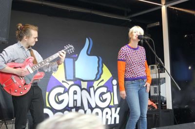 Fredag gav Annette Heick koncert i Strøgcentret i forbindelse med arrangementet Gang i Danmark. Foto: Privatfoto