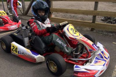 Mathias Ringgaard i sin gokart. Foto: Privatfoto