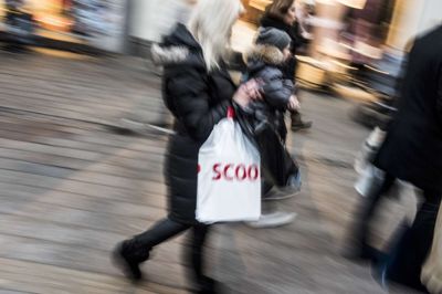 ólafur Steinar Gestsson/Ritzau Scanpix. Privatforbruget steg med 0,4 procent i årets første tre måneder, viser tal fra Danmarks Statistik. (Arkivfoto)