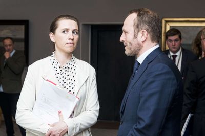 Martin Lidegaard (R) betegner det som sit inderlige håb, at der kommer en SV-regering efter folketingsvalget. Foto: Sara Gangsted/Ritzau Scanpix