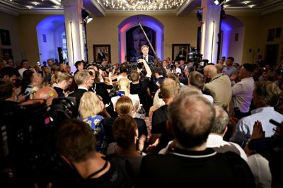 Philip Davali/Ritzau Scanpix. Da Dansk Folkepartis formand, Kristian Thulesen Dahl, holdt valgtale under partiets valgfest på Christiansborg, sagde han, at partiet ikke har været "dygtigt nok".