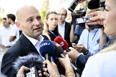Philip Davali/Ritzau Scanpix. Justitsminister Søren Pape Poulsen (K) fik niendeflest stemmer ved onsdagens folketingsvalg på landsplan.