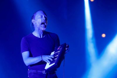 Kamil Krzaczynski/Ritzau Scanpix. Forsanger Thom Yorke og de øvrige medlemmer af Radiohead reagerer på krav om løsesum med at lægge musikken ud på nettet og lade overskuddet gå til klimaforkæmpere. (Arkivfoto)