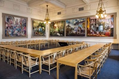 Socialdemokratiets gruppeværelse på Christiansborg er udsmykket med nye malerier om partiets historie, som er malet af Jacob Brostrup. (Arkivfoto).