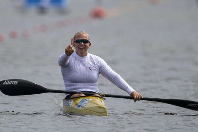 Emma Aastrand var mere end et halvt sekund hurtigere end nummer to, da hun vandt guld i 200 meter enerkajak ved European Games.