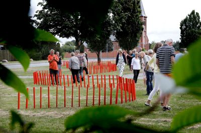The International artworkshop. Gludsted. Fernisering. ?Foto: Henrik Ole Jensen