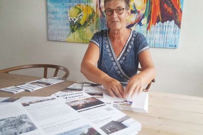 Kulturens Venner med
formand for Helga Knorr
i spidsen er klar til at omdele det nye program. Foto: Privatfoto