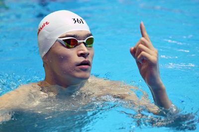 Sun Yang er vant til at blive nummer et i bassinet.
