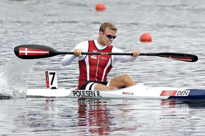 Maribo-roeren René Holten Poulsen var torsdag på vandet ved VM, og det begyndte lovende. (Arkivfoto)