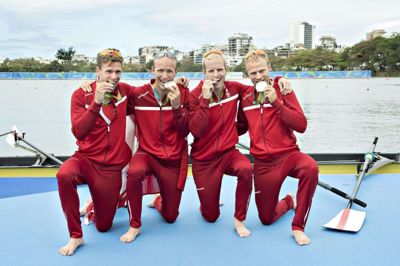 Æraen med medaljer til de danske roere i "guldfireren" er forbi. I stedet satses der på tungere bådklasser, og den færøske roer Sverri Nielsen er et godt bud på en dansk medaljekandidat ved OL i Tokyo. (Arkivfoto)