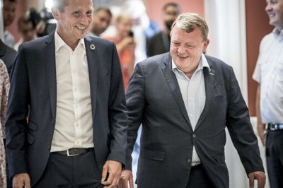 Kristian Jensen og Lars Løkke Rasmusen trækker sig som henholdsvis næstformand og formand i Venstre. Foto: Mads Claus Rasmussen/Ritzau Scanpix
