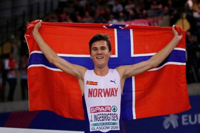 Den 19-årige norske løber Jakob Ingebrigtsen spås en stor karriere i atletik.