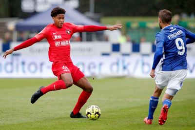 Jens-Lys Cajuste så rødt mod Fremad Amager. Foto: Ritzau Scanpix (Arkiv)