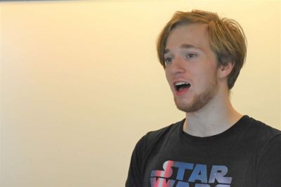 Marcus Juul Nielsen klar på at være med til Legally Blonde i de næste mange måneder. Foto: Steen Hebsgaard