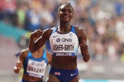 Dina Asher-Smith var hurtigste kvinde i Doha, da der onsdag blev løbet finale på 200 meter.