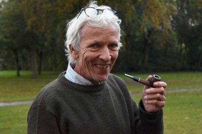 Jørgen Skouboe inden foredraget om Nak & Æd i Bakkehuset. Foto: Jacob Hove