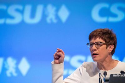 Den tyske forsvarsminister, Annegret Kramp-Karrenbauer, vil have en EU-styrke til det nordøstlige Syrien. (Arkiv)