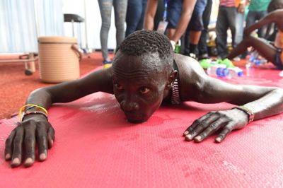 Løberen Abraham Kiptum slog verdensrekorden i halvmaraton i 2018, men den tid er nu blevet slettet fra statistikkerne. (Arkivfoto).
