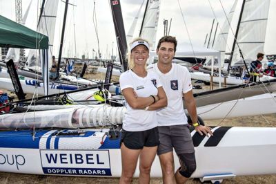 Lin Ea Cenholt og Peter Lübeck ligger på en samlet tredjeplads ved VM. (arkivfoto)