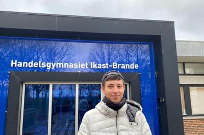Andres David Muñoz Pulido er udvekslingsstudent fra Columbia og har siden august gået på handelsgymnasiet i Ikast. Foto: Privatfoto