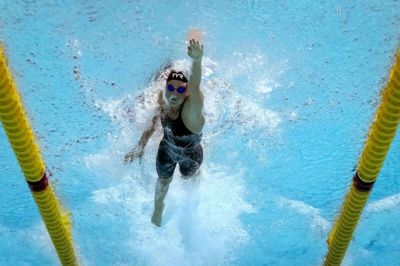 Danske Pernille Blume kæmpede om medalje i 100 meter fri ved kortbane-EM fredag.