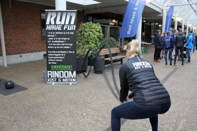 Deltagere kan blandt andet møde Rindom Kost & Motion i Strøgcentret. Foto: Privatfoto