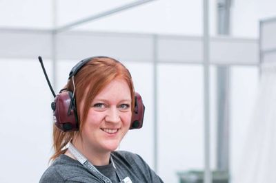 Nanna Bang, der er i gang med sidste års opgave ved DM i Skills. Foto: Jacob Pedersen/ Made By Marble
