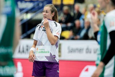 Helene Fauske blev topscorer, men HIH skuffede i København. Foto: Martin Ballund