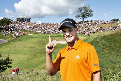 Sebastian Cappelen blander sig i toppen i PGA-turnering i Californien efter en runde i otte slag under par. (Arkivfoto).
