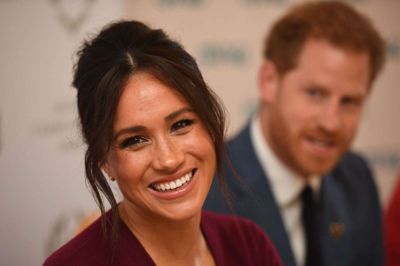 Jeg fandt den lykke og kærlighed, jeg havde håbet på hele mit liv, siger prins Harry i en følelsesladet tale søndag. På billedet her ses Meghan og Harry under en rundbordssamtale om lighed og ulighed mellem mænd og kvinder på Windsor Castle i oktober sidste år.