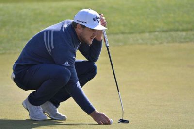 Danske Sebastian Cappelen gjorde sig bemærket, da han efter første runde af PGA-turnering i San Diego sikrede sig en delt førsteplads. Her ses han under anden runde natten til lørdag dansk tid.