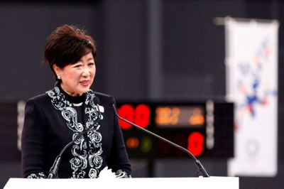 Borgmesteren i Tokyo, Yuriko Koike, holdt tale ved åbningen af Ariake Arena, som er et af de stadioner, der skal bruges til sommer-OL. I talen berørte hun også frygten for coronavirusset.