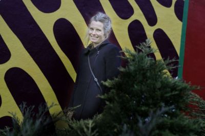 Signe Meisner Christensen udfordrede KulturForum-deltagerne på, hvordan man kan engagere moderne borgere i kunst under åben himmel. foto: henrik ole jensen