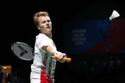 Magnus Johannesen var for stor en mundfuld for viceverdensmesteren Anders Antonsen i torsdagens DM-kvartfinale. (Arkivfoto)