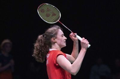 Line Christophersen bragte Danmark foran 2-1 i finalen mod Tyskland.