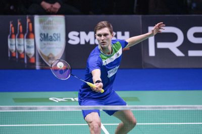 Viktor Axelsen sled sig igennem et par dårlige perioder i andet sæt mod Daren Liew og endte med at spille sig i finalen ved Spain Masters efter en sejr i to sæt. (Arkivfoto)