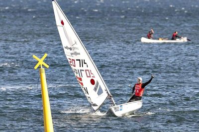 Anne-Marie Rindom er forsvarende verdensmester i Laser Radial efter sin sejr i 2019. Hun vandt også i 2015. (Arkivfoto)