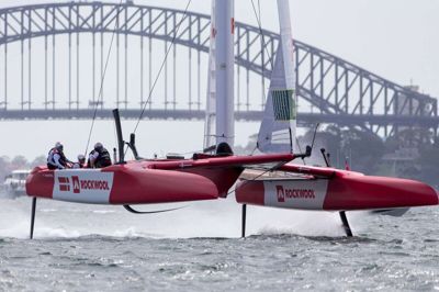Den danske båd kom på vandet til sin debut ved SailGP ved Sydneys kyst. Det endte med en samlet sjetteplads.