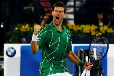 Novak Djokovic brugte fem kvarter på at vinde finalen.