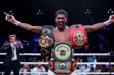 Briten Anthony Joshua er indehaver af sværvægtsbælterne hos IBF, WBA og WBO. (Arkivfoto).