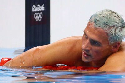 Ryan Lochte ses her i bassinet under OL i Rio. (Arkivfoto)