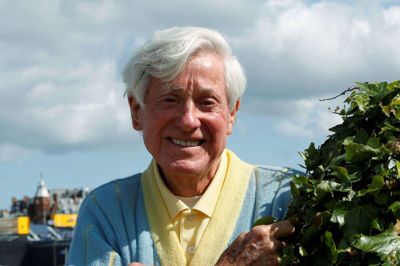 Her ses Doug Sanders efter et interview under British Open i 2015.