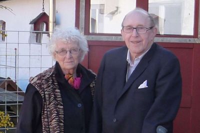 På grund af corona foto fra dengang Marie og Bent Pørtner fejrede diamantbryllup. Foto: Privatfoto