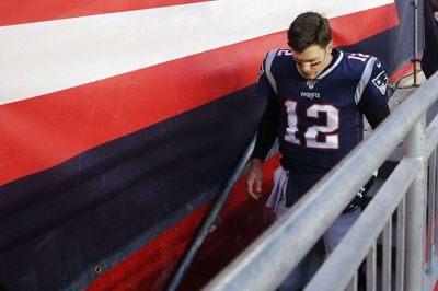 Quarterbacken Tom Brady fik sig en sjælden parkoplevelse i Tampa, hvor han blev sendt hjem. (Arkivfoto)