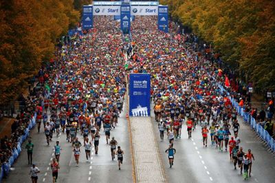 Der bliver intet marathon i Tysklands hovedstad, Berlin, 27. september. (Arkivfoto)