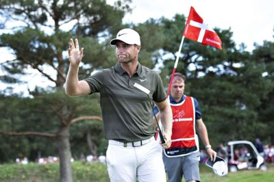 Lucas Bjerregaard må vente til 2021 med at spille foran et dansk publikum på European Tour. (Arkivfoto)