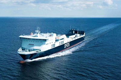 2200 ansatte hos DFDS er hjemsendt midlertidigt på diverse kompensationsordninger. (Arkivfoto)