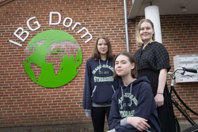 Fra venstre tyske Thea Naue, Ula Rubazevicinte fra Litauen og Anna Holdgaard med dansk og australsk baggrund. Foto: Tom Laursen