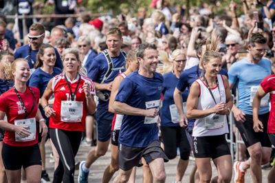 Kronprins Frederik, der her ses ved Royal Run i 2018, kommer ikke til at deltage i årets udgave, der er blevet aflyst.